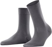 FALKE Cotton Touch sokken dames - grijs (platinum)