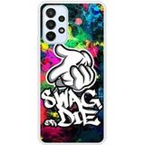 Samsung Galaxy A23 Swag or die Verstevigd hoesje met sublimatie bedrukking