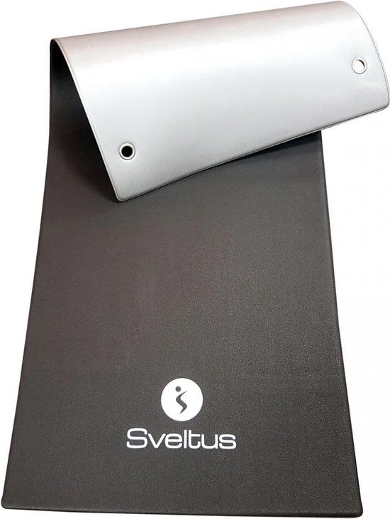 Sveltus Fitnessmat PVC Grijs/zwart 140 x 60 cm