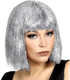Widmann Bob Pruik Vegas Glitter Zilver