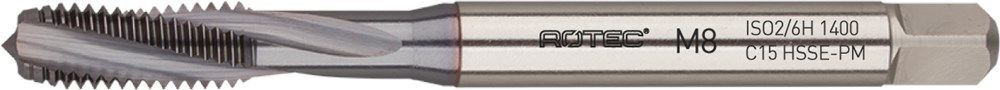 Rotec HSSE-PM 1400 Machinetap DIN 371C/15° M 4 TiCN