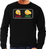 Bellatio Decorations Apres ski sweater voor heren - Zwart - XL