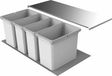 Naber Cox® Box 2T 1000-4. Afvalbak, lichtgrijs.