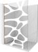 Mexen Kioto L paroi de douche Walk-in 110 x 200 cm, vague blanche, or rose
