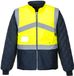 Portwest Hi-Vis ademend 2-in-1 contrast omkeerbaar jack S769 - Geel/Marine - XS
