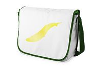Bonamaison Digitally Printed Messenger School Bag with Khaki Strap for Girls and Boys, Student Tote Bags, Shoulder Bags, Size: 29x36 cm