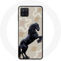 Friese paardenrace zwart Hoesje voor Samsung Galaxy A22 4G