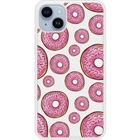 Apple Bedrukt siliconen hoesje compatibel met iPhone 14 Plus Donuts