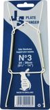 Jes! Bordenhanger en tegelhouder ophangsysteem - wit - Nr 3 voor 24-36cm (ruim)