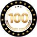 Bellatio Decorations Bierviltjes 100 - 25 stuks - zwart/goud - luxe - verjaardag/jubilea - feestartikelen