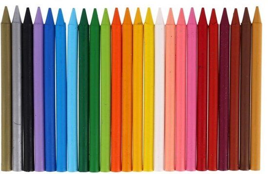 BIC Waskrijt Plastidecor Gekleurd Junior - 24 Stuks - Multicolor