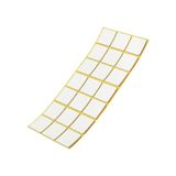 Adsamm® 21x Zelfklevende Anti-slip Pads EPDM Cellulair Rubber 30x30mm Wit Vierkant 2.5mm Dik