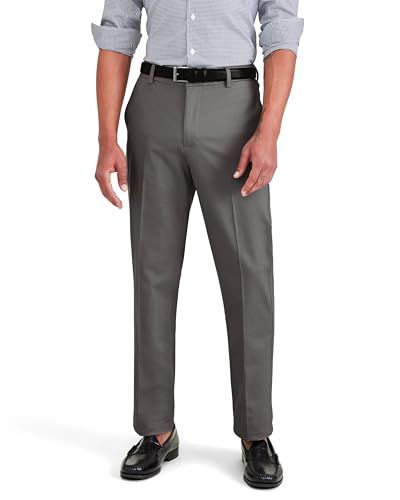 Dockers Signature Stain Defender Slim Creased Men's Pants - Burma Grey - 33x36