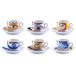 Zeller Magic Eyes, 26510, set espressokopjes, 12-delig, wit