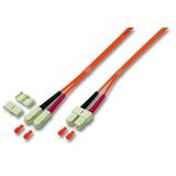 EFB Elektronik SC/SC 50/125µ 1m InfiniBand Glasvezelkabel Beige, Zwart, Oranje, Rood