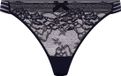 Hunkemöller Dames Lingerie String Sully - Blauw - maat 2XL