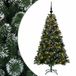 vidaXL Kunstkerstboom met kerstbal 150 cm 150 LED's Warmwit