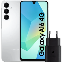 Samsung Galaxy A16 128GB White + Samsung 25W Black Charger