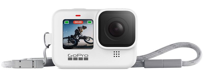 GoPro Sleeve + Lanyard White voor HERO9 Black