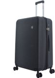 Saxoline Twist Harde Koffer / Trolley / Reiskoffer - L - Zwart
