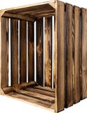 Creative Home Creative Deco Houten Doos | 50x40x30 cm | Vintage Mand Verbrande Stijl