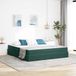 Maison Exclusive - Lit avec rangement et matelas vert foncé 160 x 200 cm velours