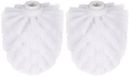 2-pack vervangende toiletborstelkoppen, blanc