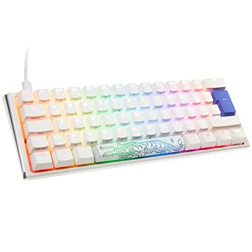 Ducky One 3 Classic Pure White Mini Gaming Toetsenbord, RGB LED - MX-Brown