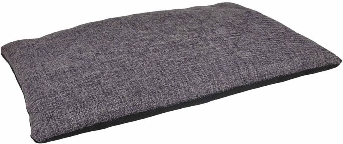 FLAMINGO Hondenkussen met rits Mano plat 85x50 cm - grijs - 515771