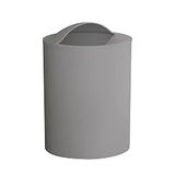 Gedy Grijs, G-Eye Jeter papier, afmetingen en gewicht mand 26,5 x 19 x 19 cm en 0,25 kg, gemaakt van thermoplastische harsen, prullenbak voor de badkamer R&S-design, 100% gemaakt in Italië, 2 jaar