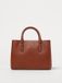 LAUREN RALPH LAUREN Small Sutton Leather Satchel Wo - Brown Handbags