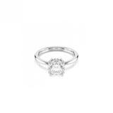 Swarovski Stilla Ring 5717939 | Zilver rhodiumverguld Swarovski sieraden met kristal en pavégalerij | elegante, tijdloze glans