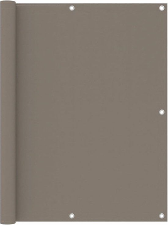 vidaXL Balkonscherm 120x300 cm Oxford stof Taupe