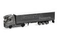 Herpa vrachtwagen model DAF XG+ schuifzeil oplegger "Emmrich Transporte", schaal 1:87, voor diorama, modelbouw, verzamelobject, Made in Germany, kunststof