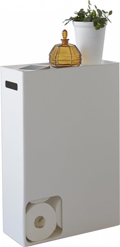 Yamazaki Plate Toilet Paper Stocker - White