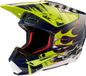 Alpinestars S-M5 Casque de protection ECE 22.06 Bleu nuit jaune fluo brillant XS