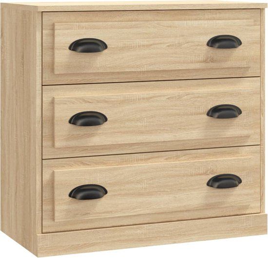 vidaXL Dressoir Sonoma Eiken Hout 70x35,5x67,5 cm
