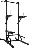 VirtuFit Pull up Station - Power Tower Fitness - Deluxe - Zwart