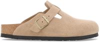 Birkenstock Boston Suède Sandcastle Beige Smal Voetbed Maat 35