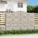 Maison Exclusive Gabions à arc surélevé, lot de 2, 300 x 30 x 200/220 cm, fer galvanisé