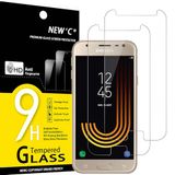 NEW'C 2 Stuks, Screen Protector voor Samsung Galaxy J5 2017, Gehard Glass Schermbeschermer Film 0.33 mm ultra transparant, ultra resistent