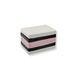 Housevitamin Pot de rangement - Anglais réglisse sucrée - Rose/Blanc - 9x6x7 cm