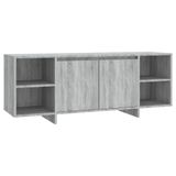 Sonoma Eikenkleurig meuble TV 130x35x50 cm Bois traité Gris