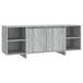 Sonoma Eikenkleurig meuble TV 130x35x50 cm Bois traité Gris