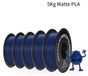 PLA-filament pour imprimantes 3D - Diamètre 1,75 mm - Surface mate - Texture avec un effet "frost" - Bobine de 343 mètres - Emballé sous vide - Bleu marine