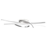 Fischer & Honsel Biba Plafondlamp, nikkel mat/wit