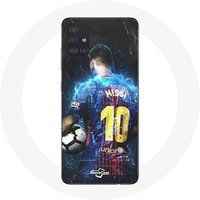 Maniacase Hoesje voor Samsung Galaxy A71 Lionel Messi FCB Barcelona Voetbalclub