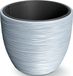 Prosperplast Plantenpot/bloempot Furu Stripes - lichtgrijs - D35 x H35 cm