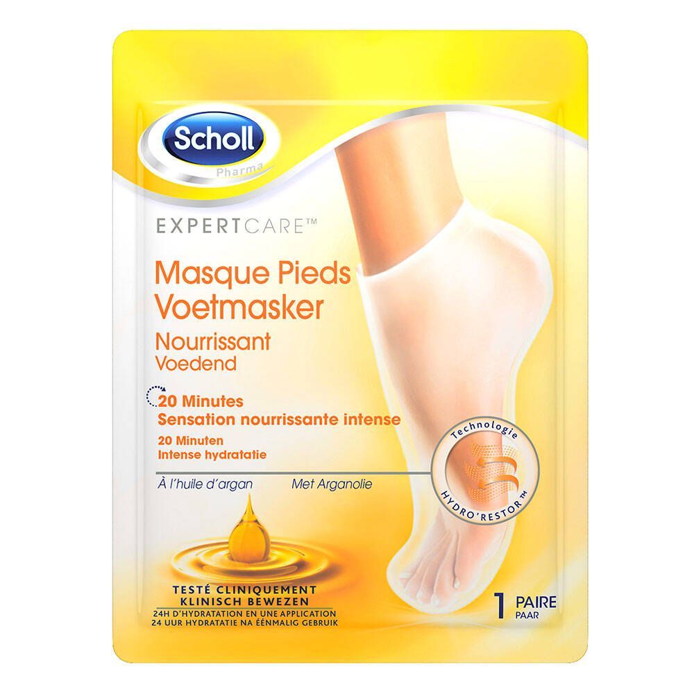 Scholl Voedend Voetmasker Arganolie 1 paar