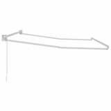 VidaXL Handmatige luifel frame 3,5 x 2,5 m wit gepoedercoat aluminium